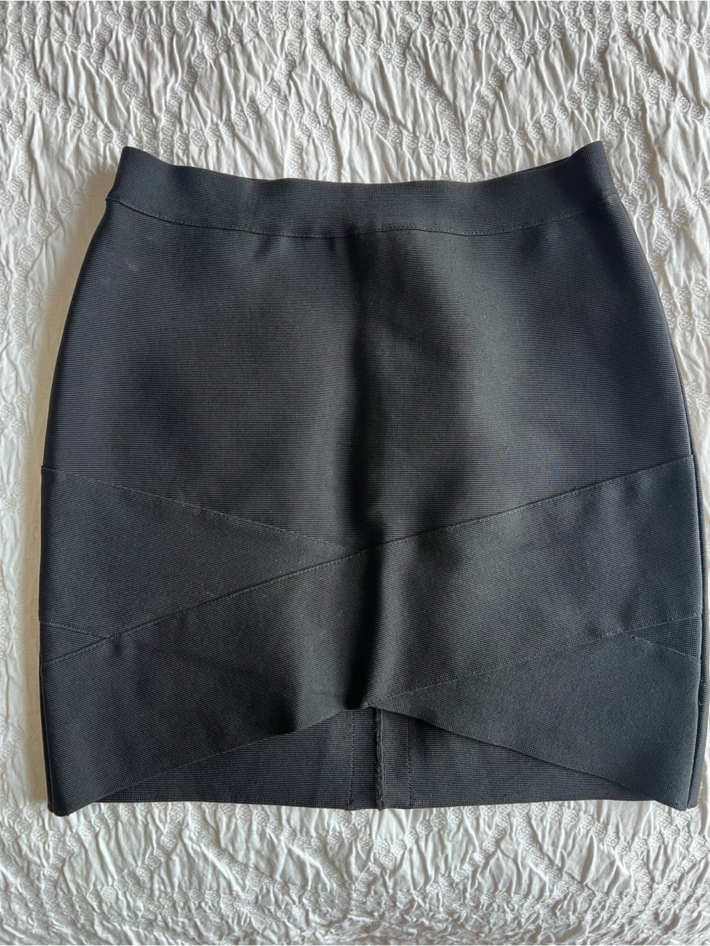 Herve Leger classic Black Women's banded Mini Skirt